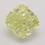 2.00 Ct. Fancy Intense Yellow Cushion Diamond