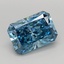1.60 Ct. Fancy Vivid  Blue Radiant Lab Grown Diamond