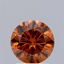 1.50 Ct. Fancy Orange Round Lab Grown Diamond
