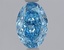 1.29 Ct. Fancy Vivid Blue Blue Oval Lab Grown Diamond