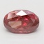 4.04 Ct. Fancy Deep Pink Oval Lab Grown Diamond