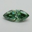 0.52 Ct. Fancy Vivid Pacific Green Marquise Lab Grown Diamond