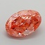 2.69 Ct. Fancy Vivid  Pink Oval Lab Grown Diamond