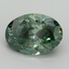 2.94 Ct. Fancy Vivid Green Oval Lab Grown Diamond