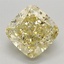 2.28 Ct. Fancy Intense Yellow Cushion Lab Grown Diamond