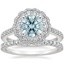 18K White Gold Rosa Diamond Ring with Bliss Diamond Ring (1/5 ct. tw.)