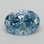 2.23 Ct. Fancy Vivid  Blue Oval Lab Grown Diamond