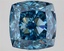 3.33 Ct. Fancy Vivid Blue Cushion Lab Grown Diamond