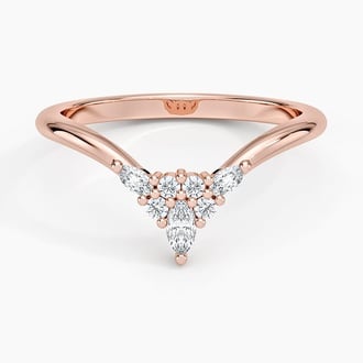 Nadia Contour Diamond Ring in 14K Rose Gold