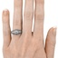 The Jan Ring, smallzoomed in top view on a hand