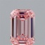 0.95 Ct. Fancy Vivid Pink Emerald Lab Grown Diamond
