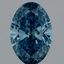2.60 Ct. Fancy Vivid Blue Oval Lab Grown Diamond