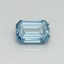 1.01 Ct. Fancy Intense Blue Emerald Lab Grown Diamond