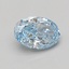 1.52 Ct. Fancy Vivid Blue Oval Lab Grown Diamond