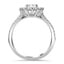 Sunburst Oval Diamond Ring, smallside view