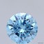 1.51 Ct. Fancy Vivid  Blue Round Lab Grown Diamond