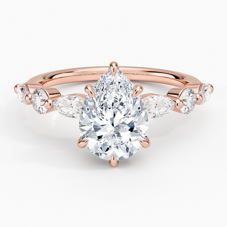 14K Rose Gold Grand Versailles Diamond Ring