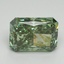 3.18 Ct. Fancy Vivid Pacific Green Radiant Lab Grown Diamond