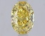 1.03 Ct. Fancy Intense  Yellow Oval Lab Grown Diamond