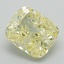 1.51 Ct. Fancy Intense Yellow Cushion Lab Grown Diamond