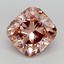 5.08 Ct. Fancy Intense Brownish Pink Cushion Lab Grown Diamond