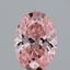 1.09 Ct. Fancy Vivid Pink Oval Lab Grown Diamond