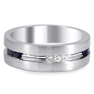Custom Princess Cluster Channel Set Diamond Ring
