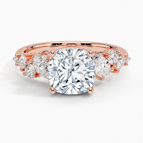 14K Rose Gold Olivetta Tapered Diamond Ring (1/2 ct. tw.)