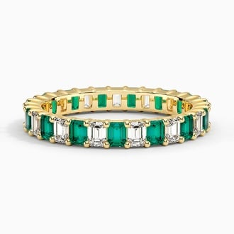 Eternity Lab Emerald and Diamond Ring