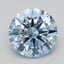 4.07 Ct. Fancy Vivid Blue Round Lab Grown Diamond