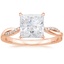 14K Rose Gold Petite Twisted Vine Diamond Ring (1/8 ct. tw.), smalltop view