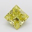 4.03 Ct. Fancy Intense  Yellow Princess Lab Grown Diamond
