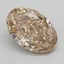 3.30 Ct. Light  Brown Oval Lab Grown Diamond