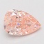 1.56 Ct. Fancy Vivid Pink Pear Lab Grown Diamond