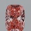 1.05 Ct. Fancy Vivid Pink Cushion Lab Grown Diamond