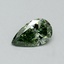 0.40 Ct. Fancy Vivid Green Pear Lab Grown Diamond