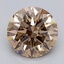 1.55 Ct. Light  Brown Round Lab Grown Diamond