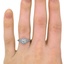 The Kandra Ring, smallzoomed in top view on a hand