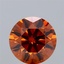 2.90 Ct. Fancy Orange Round Lab Grown Diamond