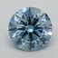 1.41 Ct. Fancy Vivid  Blue Round Lab Grown Diamond