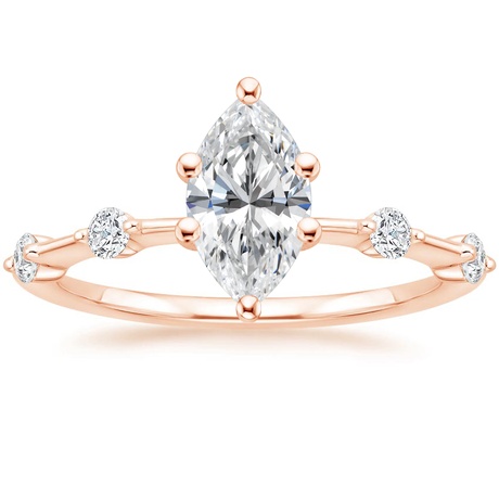 14K Rose Gold Aimee Diamond Bridal Set