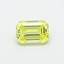0.50 Ct. Fancy Intense  Yellow Emerald Lab Grown Diamond