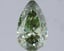 1.41 Ct. Fancy Vivid Green Pear Lab Grown Diamond