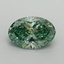 1.16 Ct. Fancy Vivid Pacific Green Oval Lab Grown Diamond