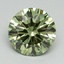 3.11 Ct. Fancy Vivid Green Round Lab Grown Diamond