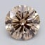 2.01 Ct. Light  Brown Round Lab Grown Diamond
