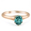 Retro Blue Zircon Vintage Ring