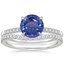 18K White Gold Petite Viviana Diamond Ring (1/6 ct. tw.) with Curved Ballad Diamond Ring (1/6 ct. tw.)