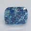 2.03 Ct. Fancy Vivid Blue Cushion Lab Grown Diamond