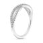 18K White Gold Entwined Diamond Ring (1/4 ct. tw.), smallside view